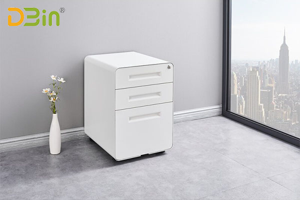 Chinese furniture 3 drawer mobile pedestal supplier 